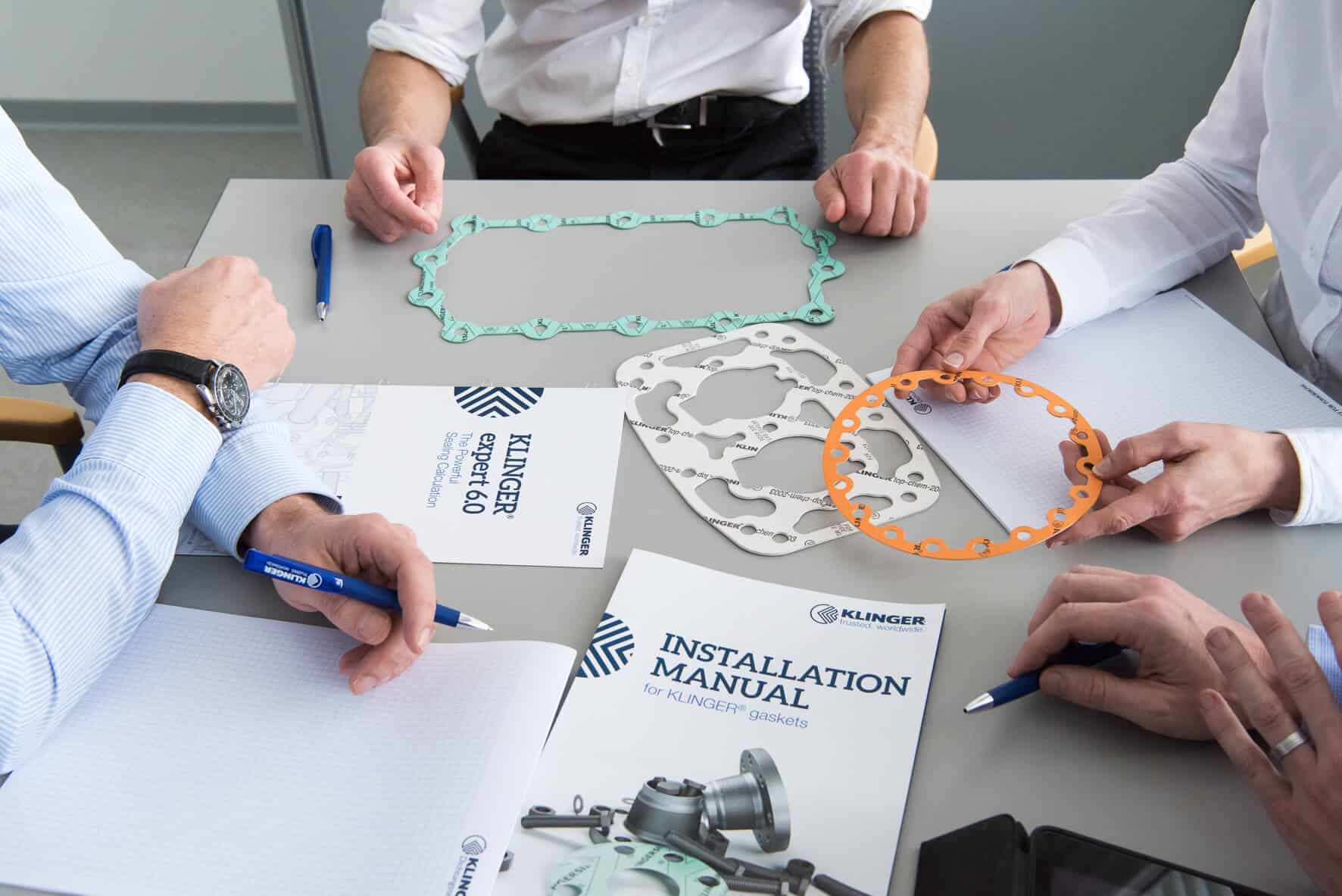 Benutzeroberfläche der Software KLINGER Expert